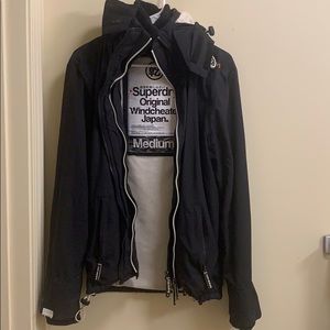 Superdry Pop Zip Hooded Arctic Windcheater Jacket